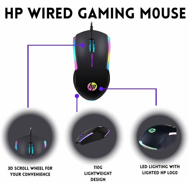 HP Wired Gaming  Mouse M160 RGB