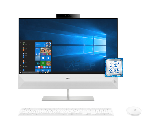 كمبيوتر اتش بى بافليون All In One 24 Xa0001ne انتل كور I7 الجيل الثامن هارد 2 تيرا رام 12 جيجا كارت شاشه نيفيديا جى فورس Mx 130 جيجا 2 ايجبت لاب توب