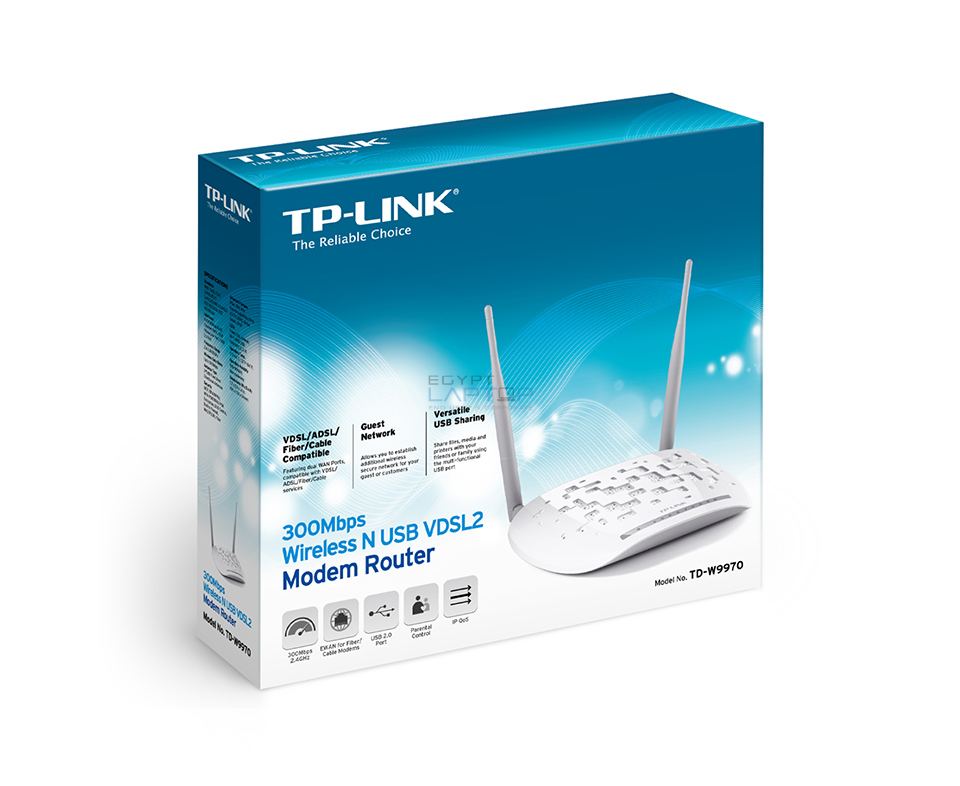 Tp Link 4 Port 300mbps Wireless N Usb Vdsl Adsl Modem Router Td W9970 Egyptlaptop